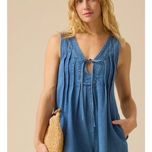 NWT - Altar'd State Evie Denim Romper